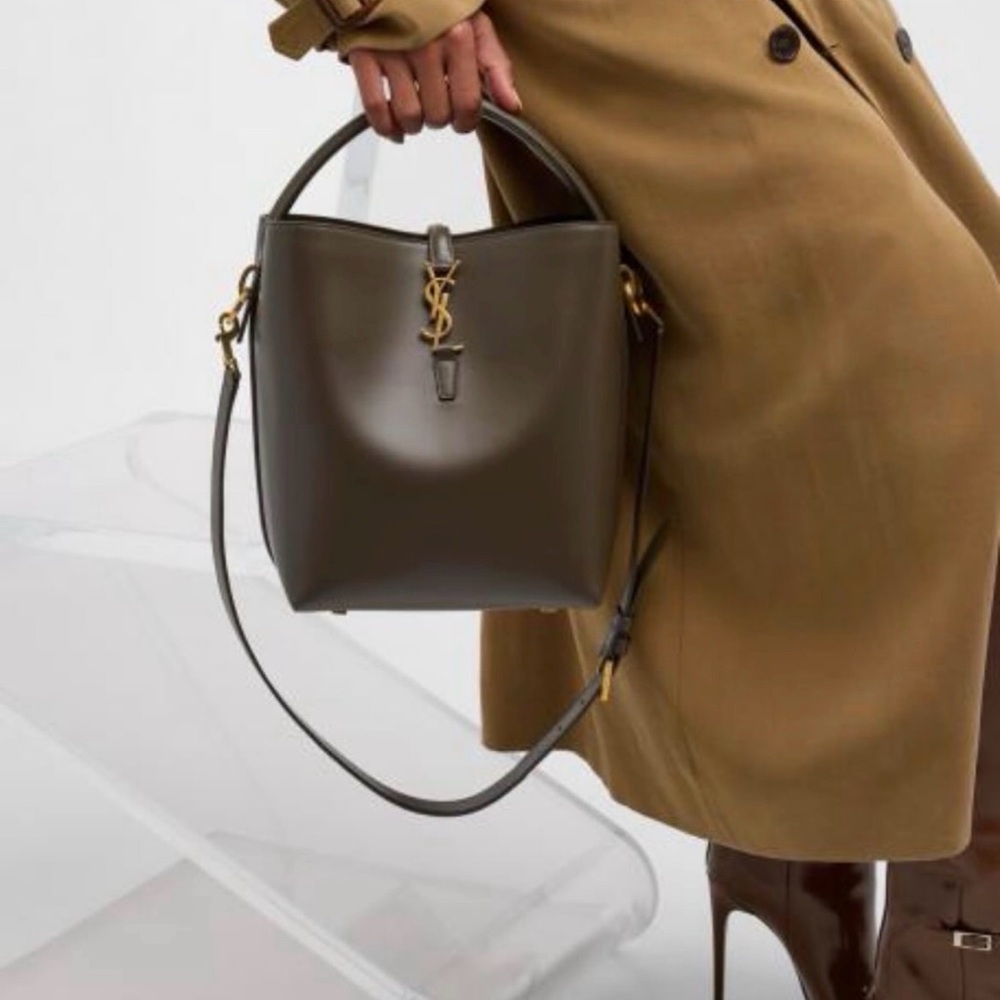 Saint Laurent Leather Bucket Bag